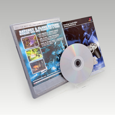 Ratchet & Clank 2: Locked & Loaded (Platinum) Original Disc • CIB (PAL, Original Disc) - Back Cover | Yappa NZ