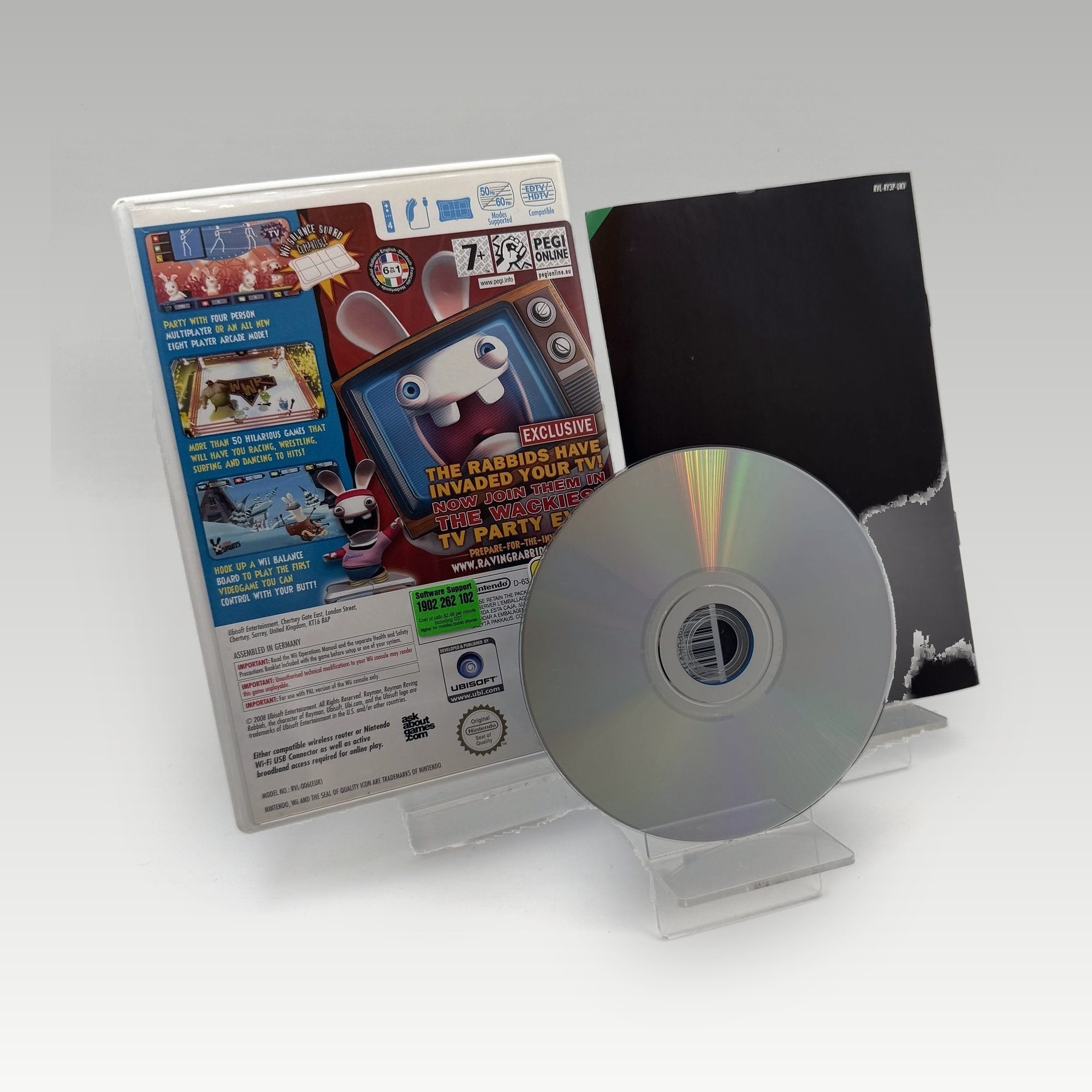 Rayman Raving Rabbids: TV Party • CIB (PAL) - Image 2