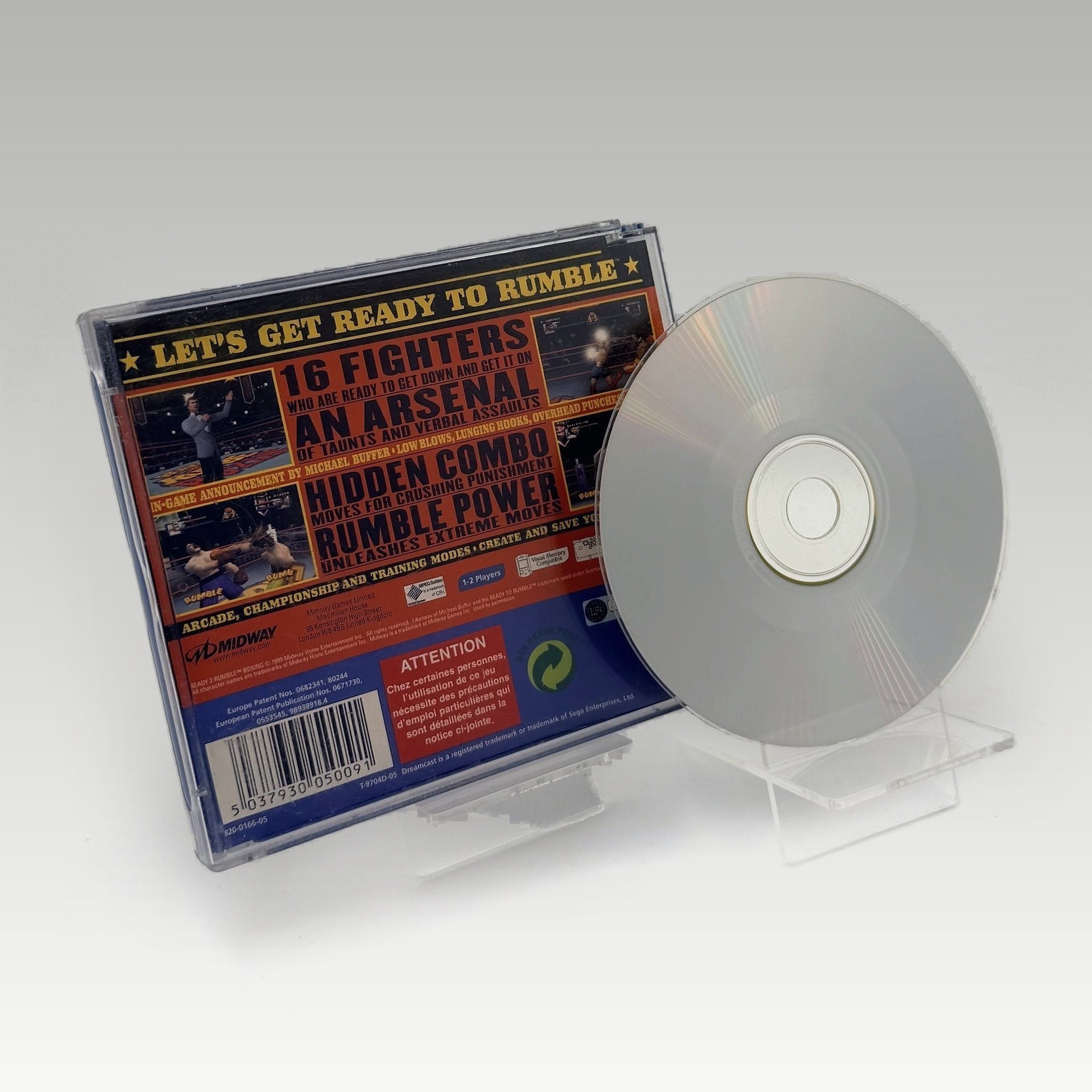 Ready 2 Rumble Boxing Case Damage • No Manual (PAL, Case Damage) - Image 2