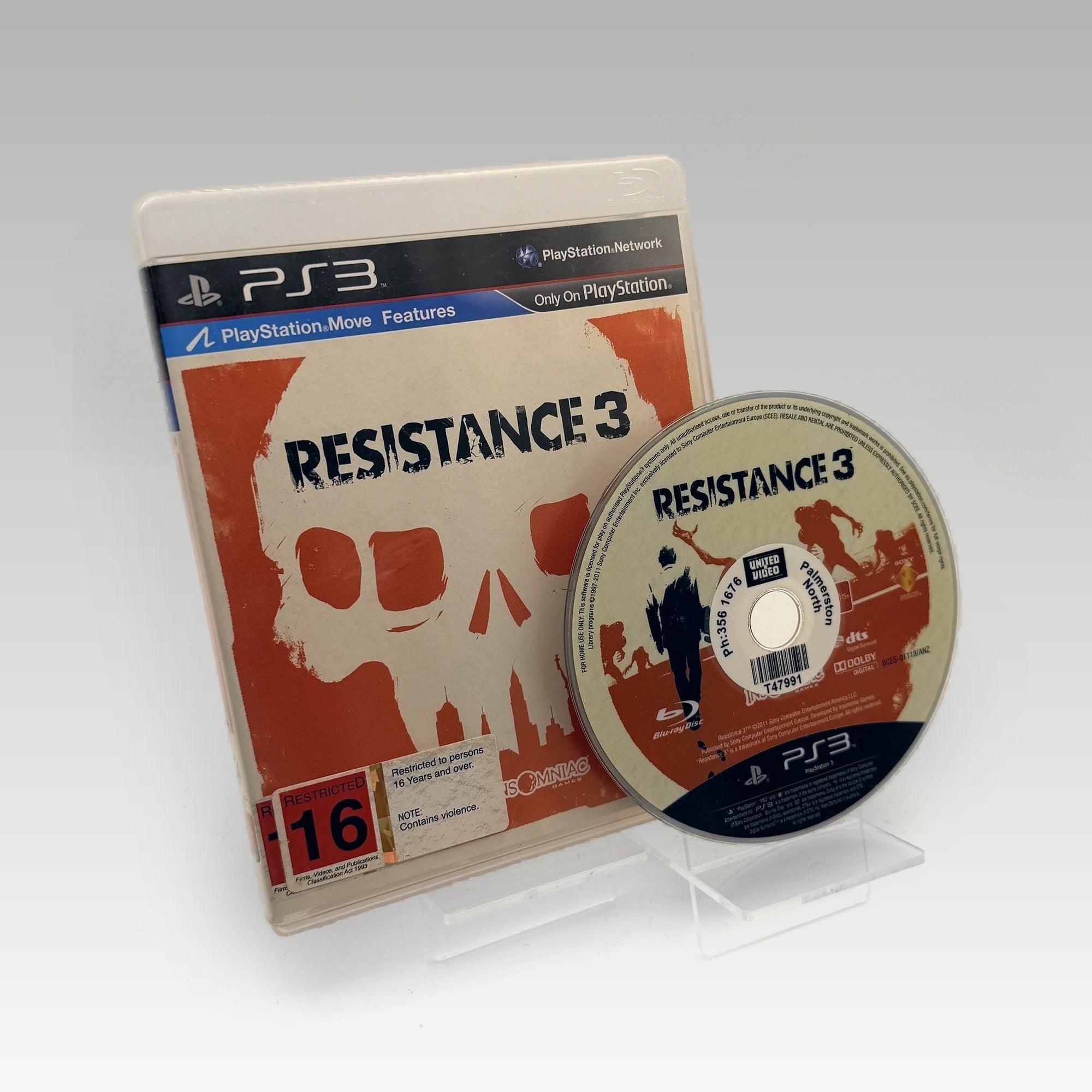 Resistance 3 • No Manual • Ex-Rental (Region 4) - Image 1