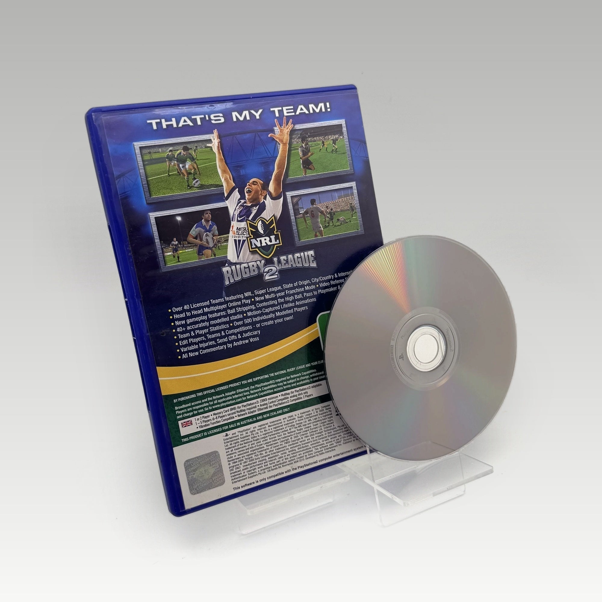Rugby League 2 • No Manual (PAL) - Image 2