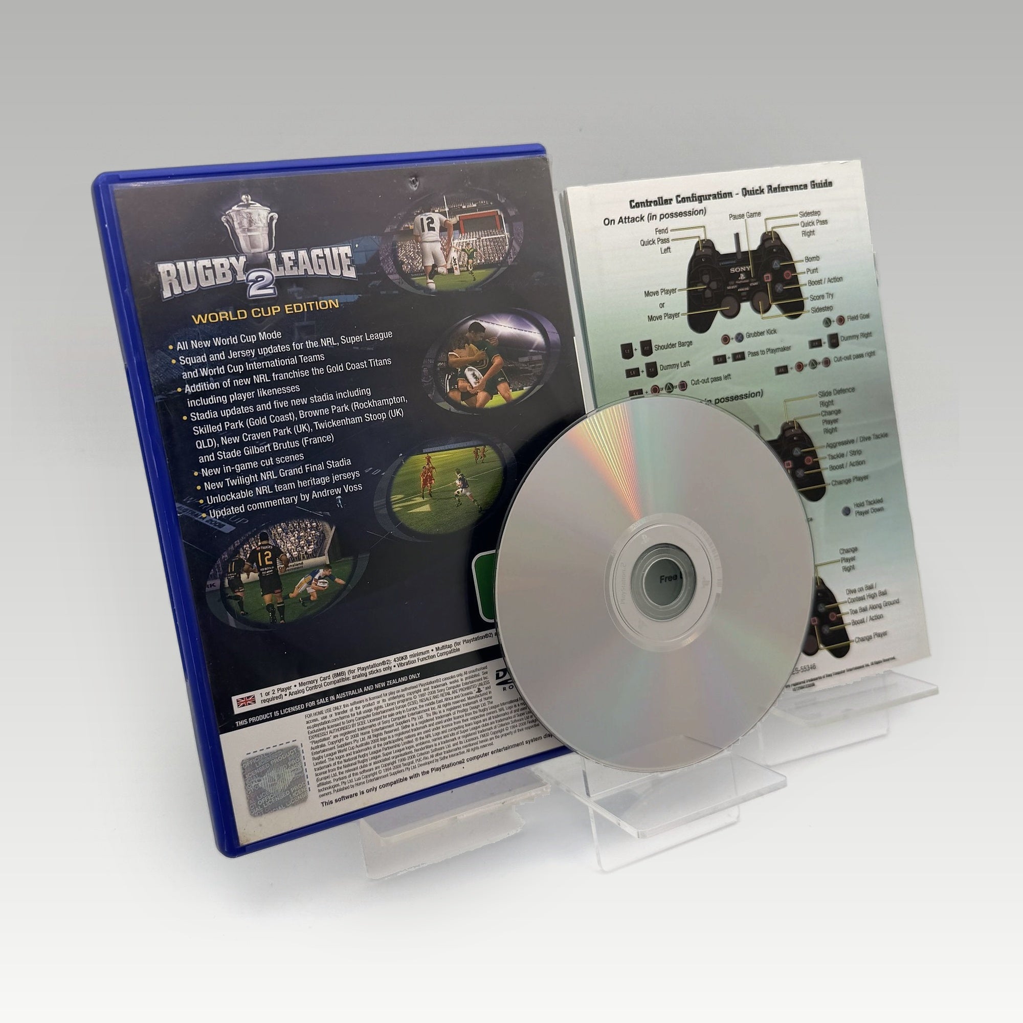 Rugby League 2 World Cup Edition • CIB (PAL, World Cup Edition) - Image 2