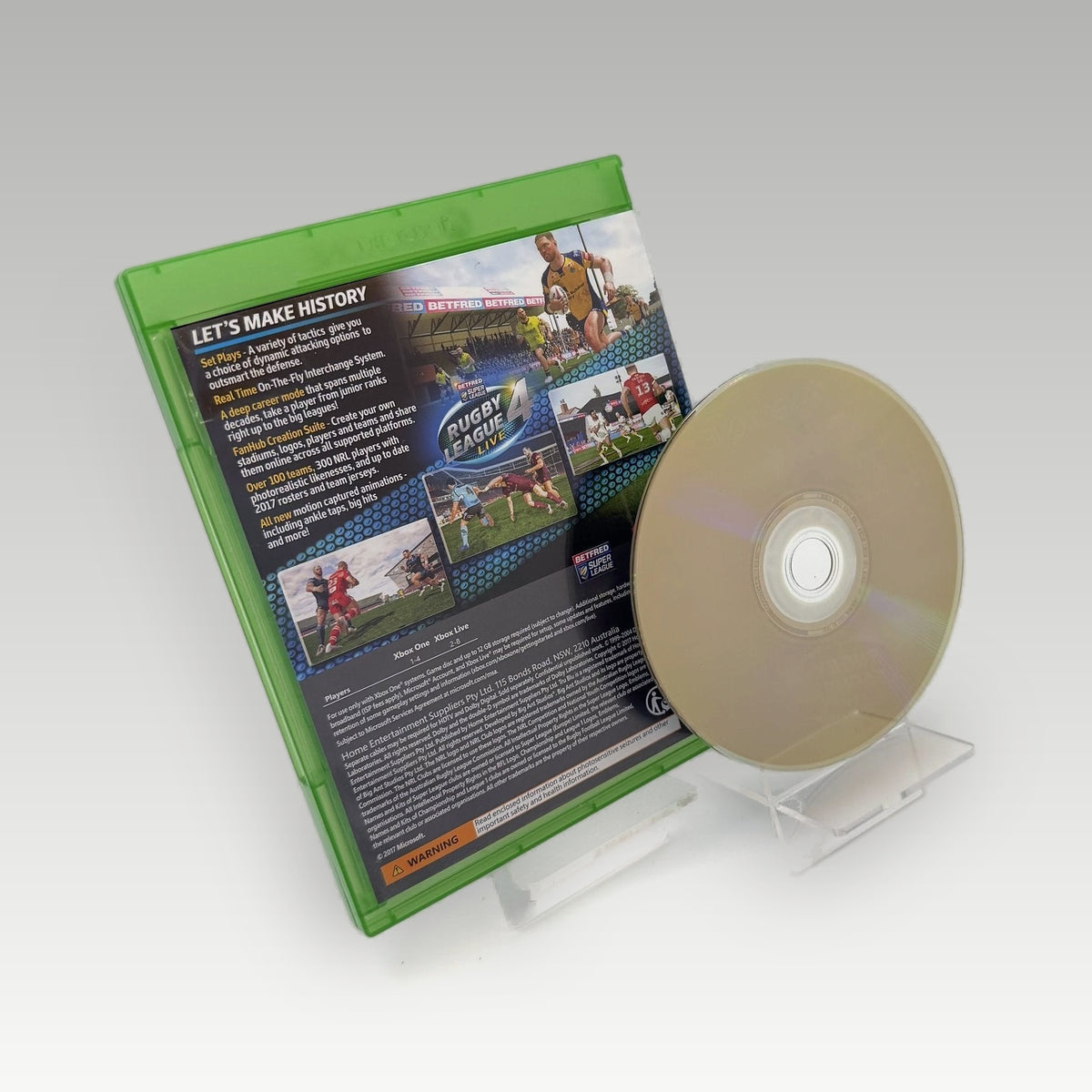 Rugby League Live 4 (UK Release) • CIB (Region Free) - Back Cover | Yappa NZ
