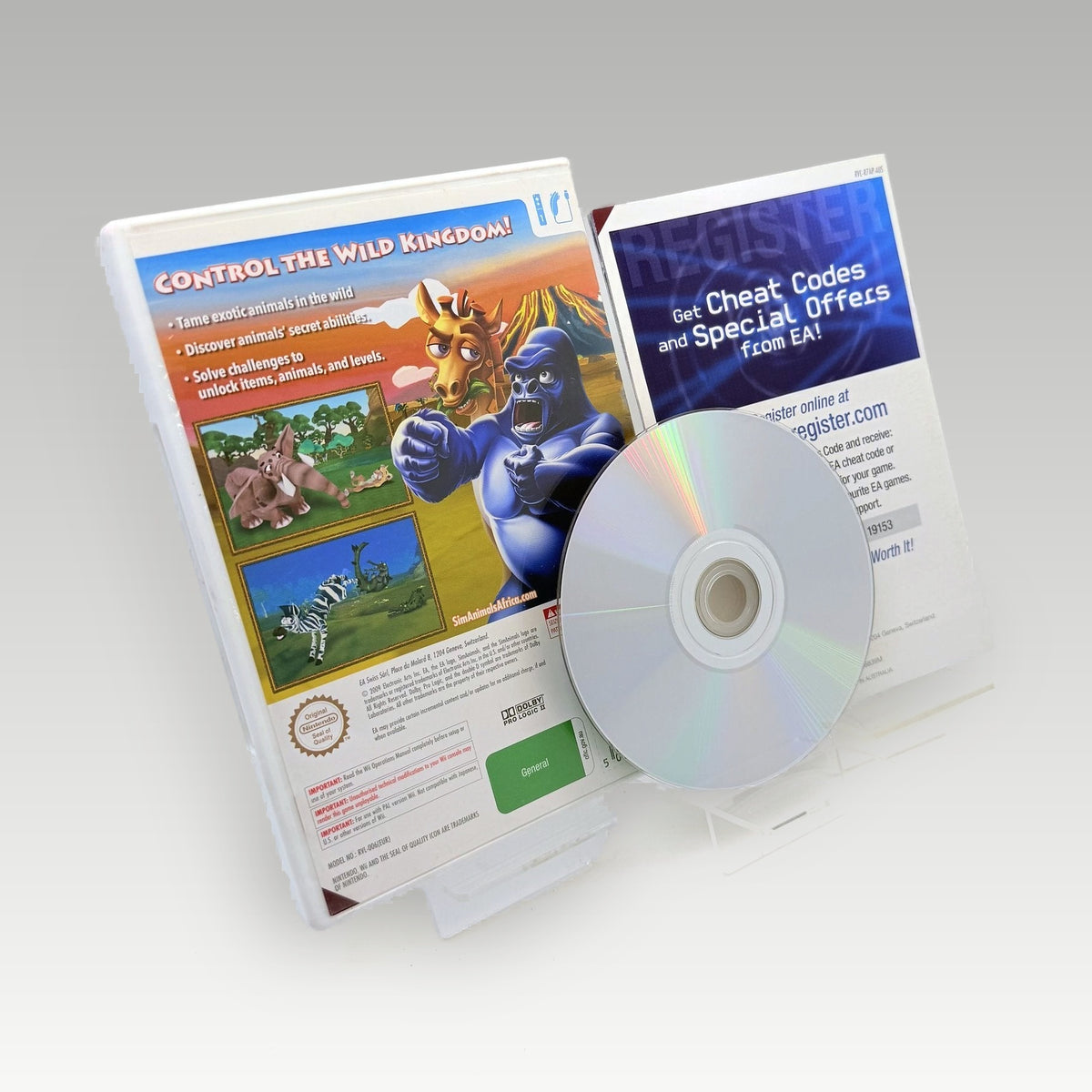 SimAnimals Africa • CIB (PAL) - Back Cover | Yappa NZ