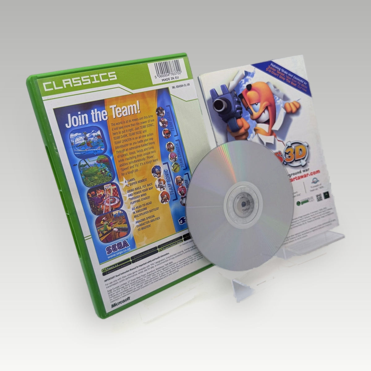 Sonic Heroes (Classics) • CIB (PAL) - Back Cover | Yappa NZ