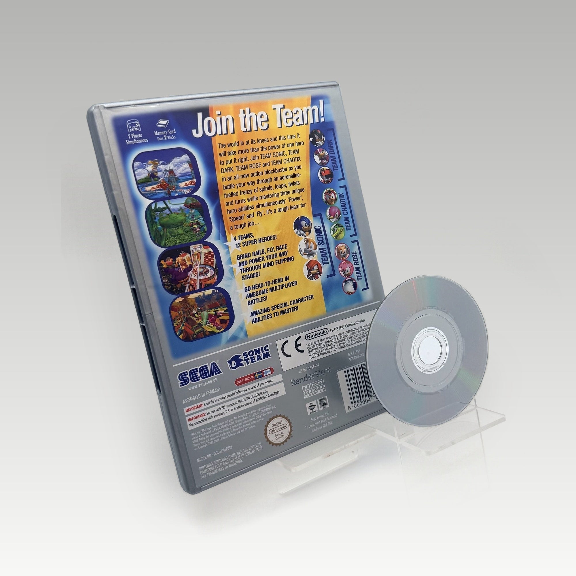 Sonic Heroes • No Manual (PAL) - Image 2