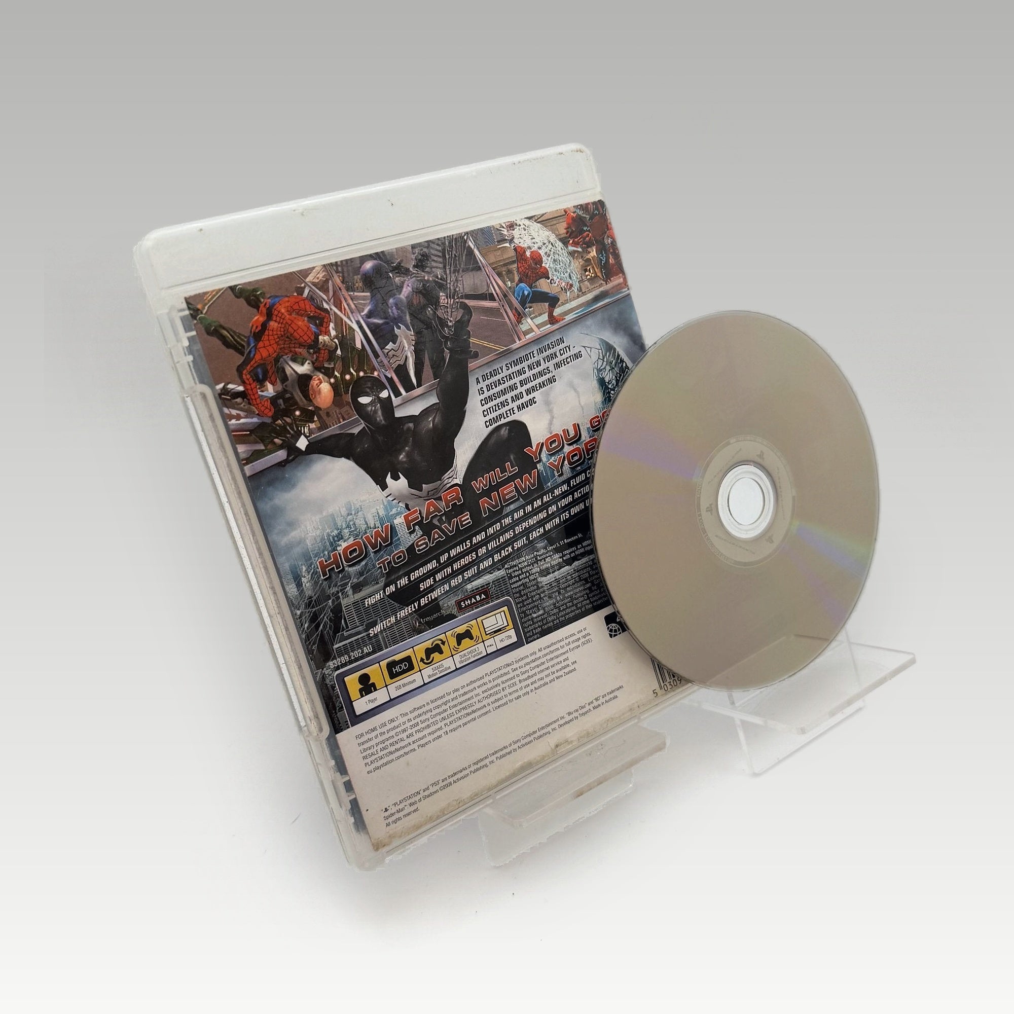 Spider-Man: Web of Shadows Artwork Damage • No Manual (Region 2, Artwork Damage) - Image 2