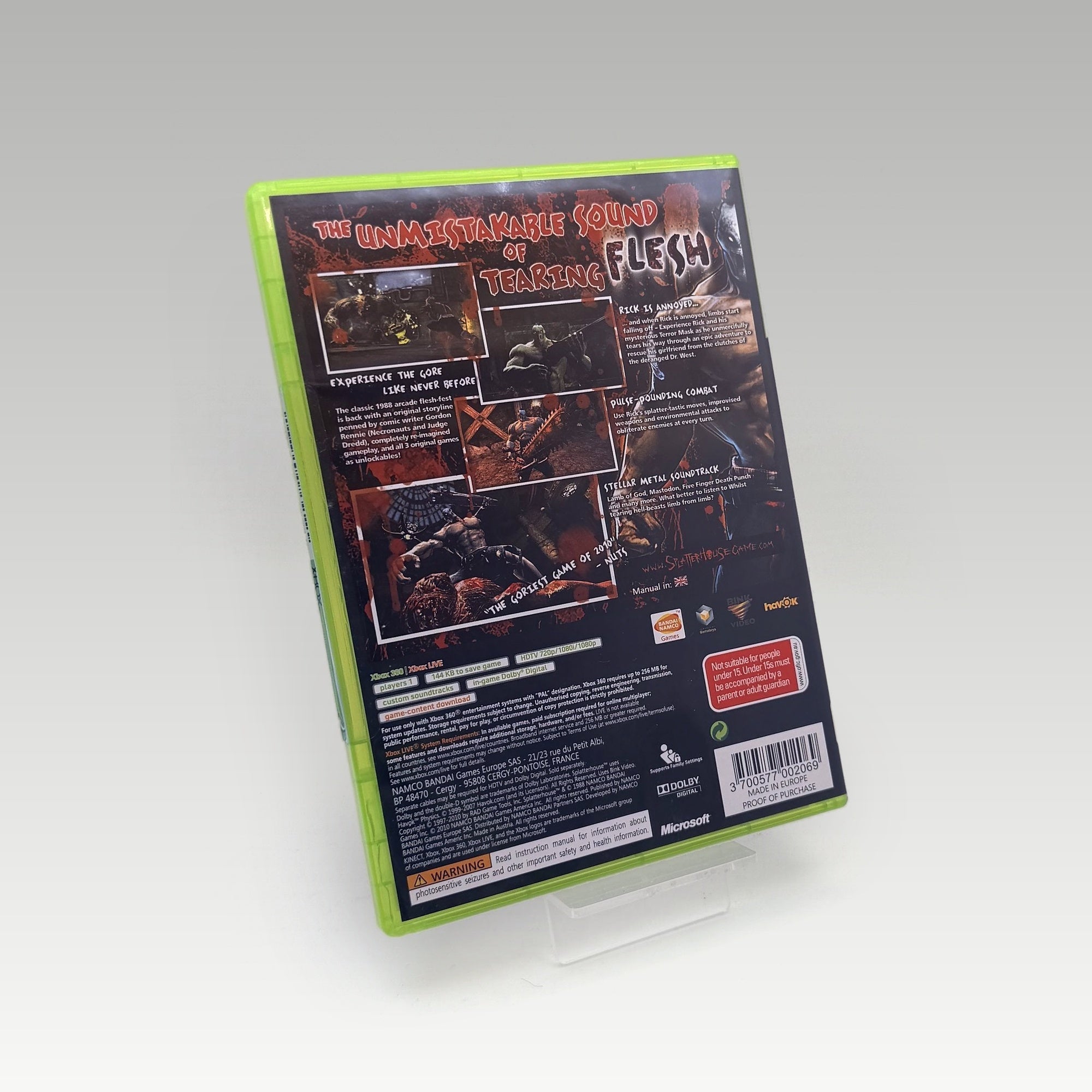 Splatterhouse • CIB • New / Sealed (PAL) - Image 2