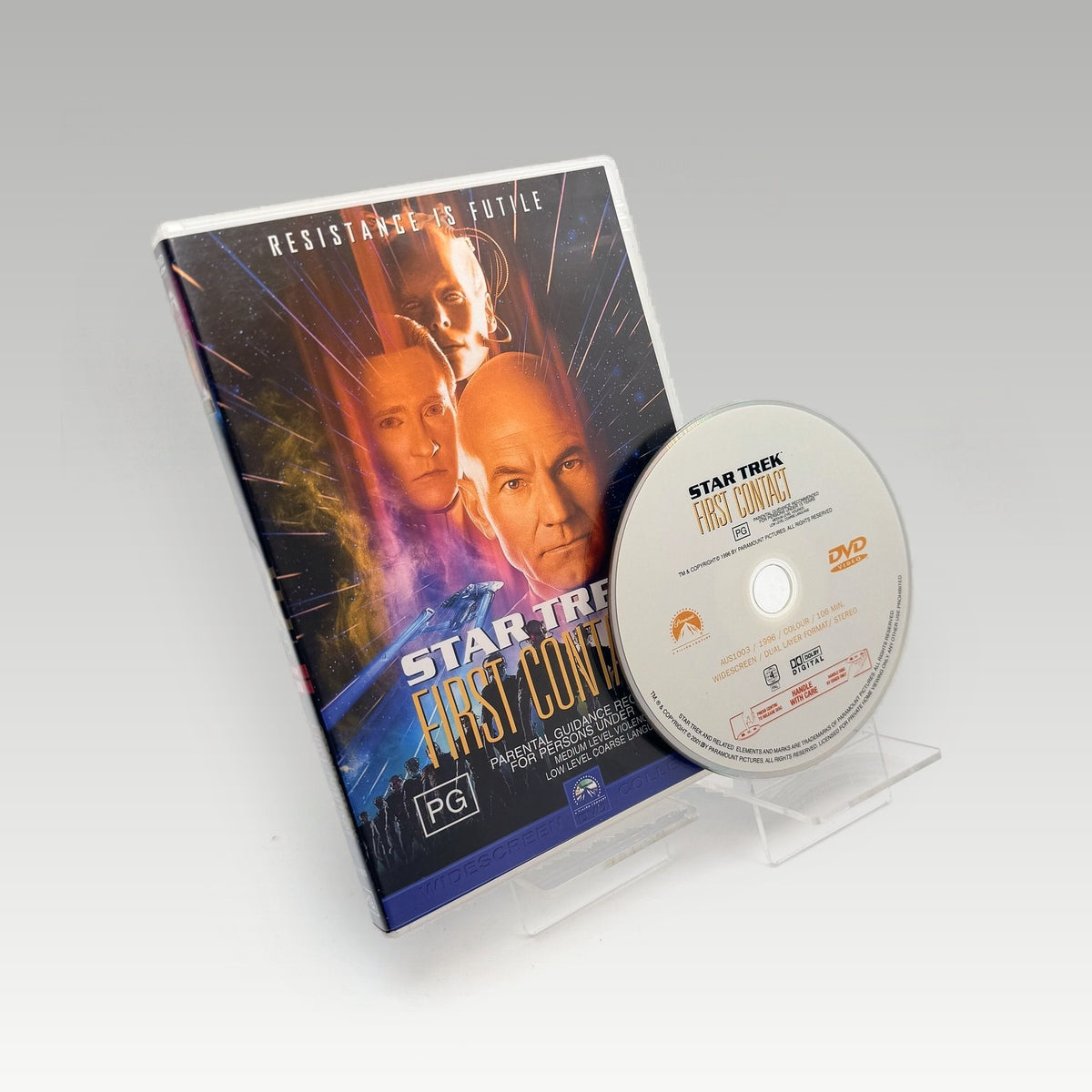 Star Trek: First Contact (1996) DVD • CIB (Region 4, Standard) - Image 1