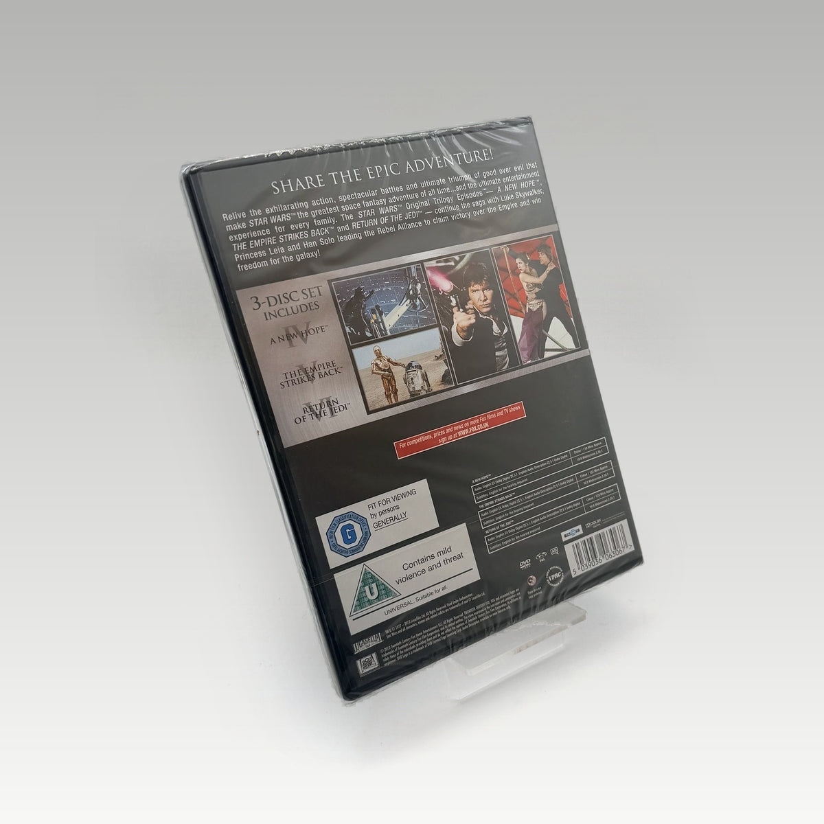 Star Wars: Episodes IV, V, VI (1977) DVD • CIB (Region 2, Standard) - Image 2