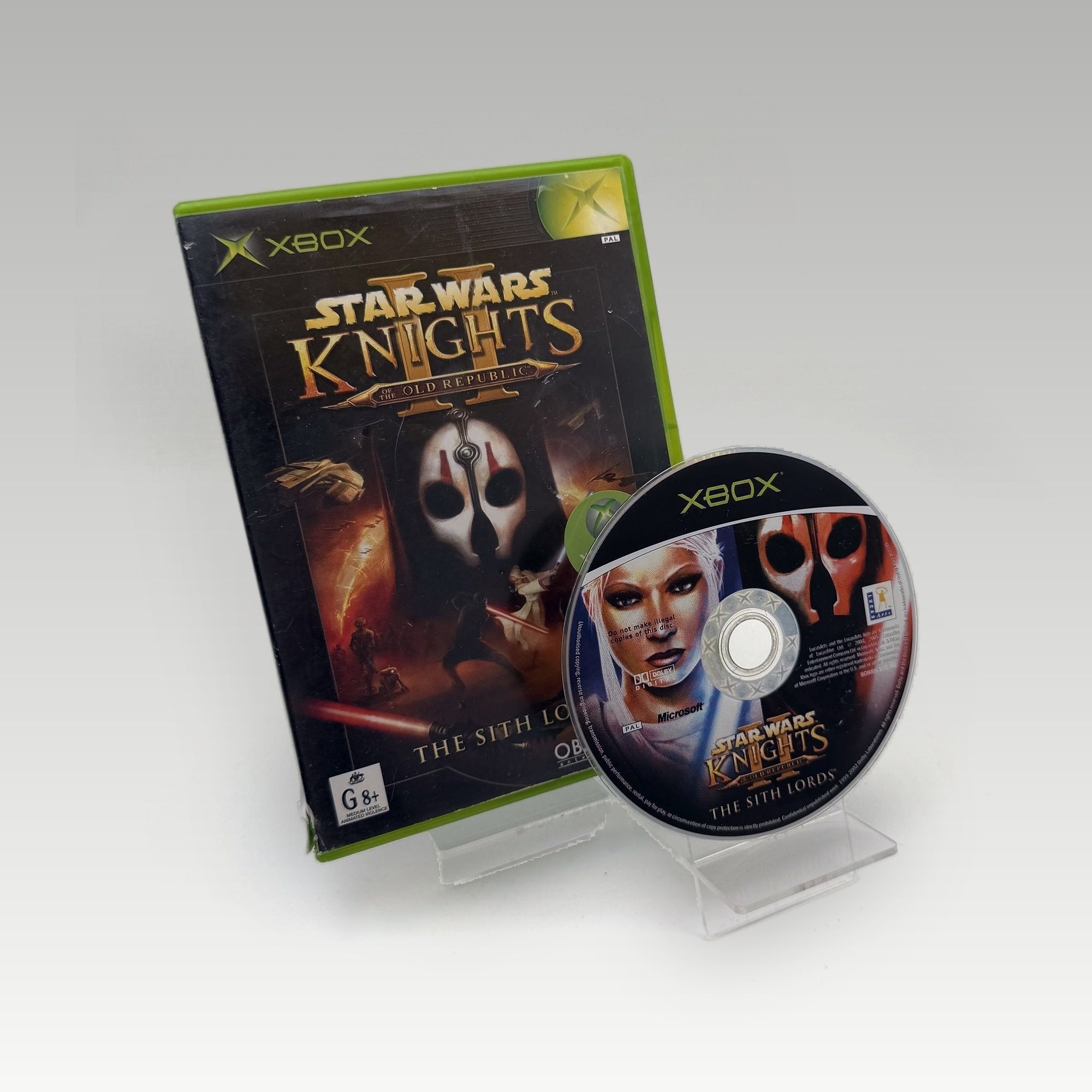 Star Wars: Knights of the Old Republic II - The Sith Lords Case Damage Case Damage • No Manual • Ex-Rental (PAL, Case Damage) - Image 1
