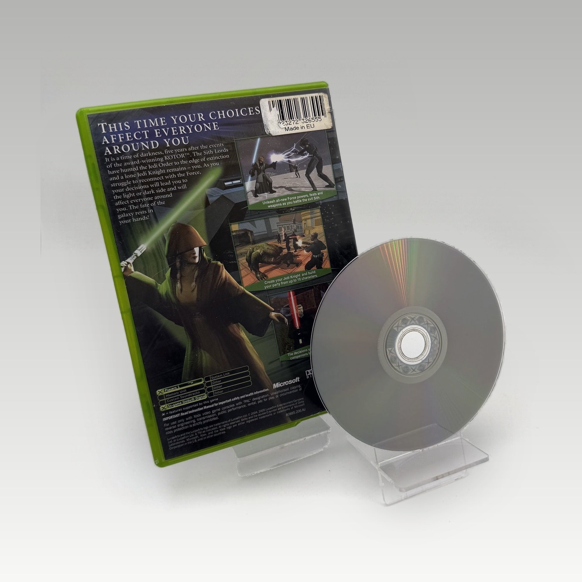 Star Wars: Knights of the Old Republic II - The Sith Lords Case Damage Case Damage • No Manual • Ex-Rental (PAL, Case Damage) - Image 2