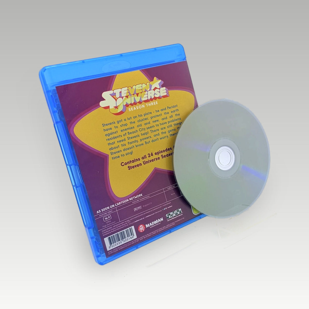 Steven Universe Season 3 Bluray • CIB • New (Region B, Standard) - Image 2