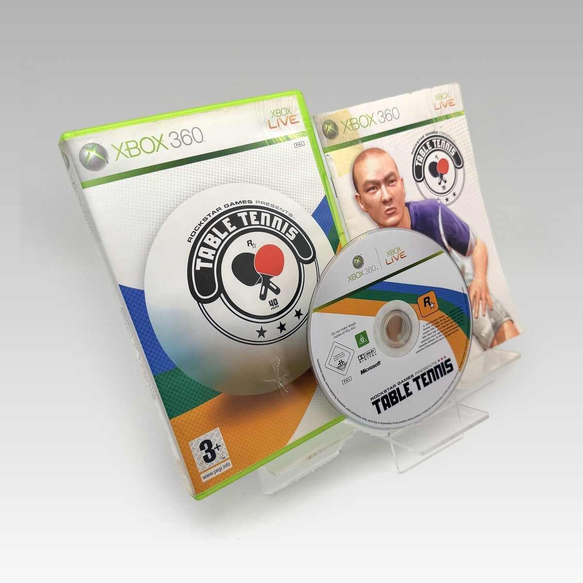 Table Tennis Rockstar Games Artwork Damage • CIB (PAL, Artwork Damage) - Image 1