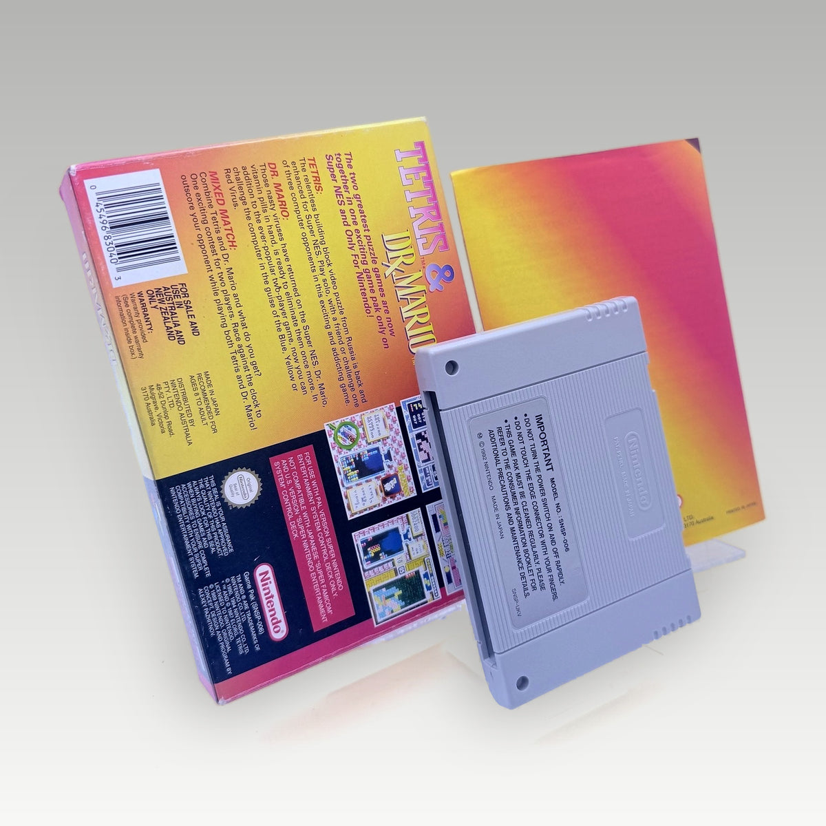 Tetris & Dr. Mario • CIB (PAL) - Back Cover | Yappa NZ