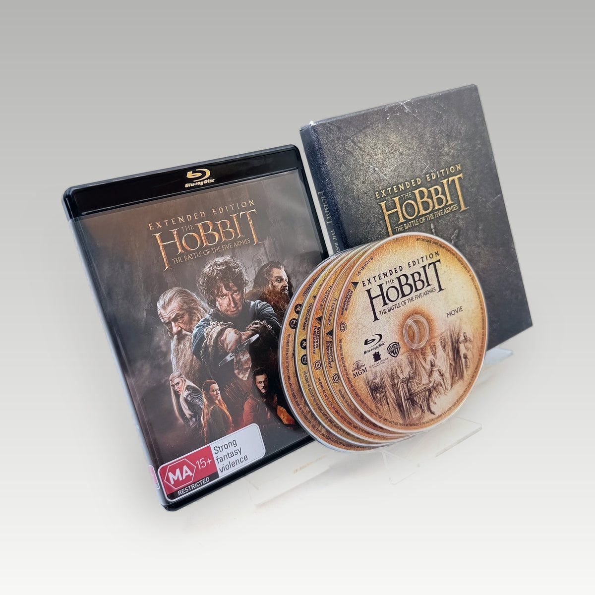 The Hobbit: The Battle of the Five Armies (2014) Bluray Extended Edition • CIB (Region B, Extended Edition) - Image 1