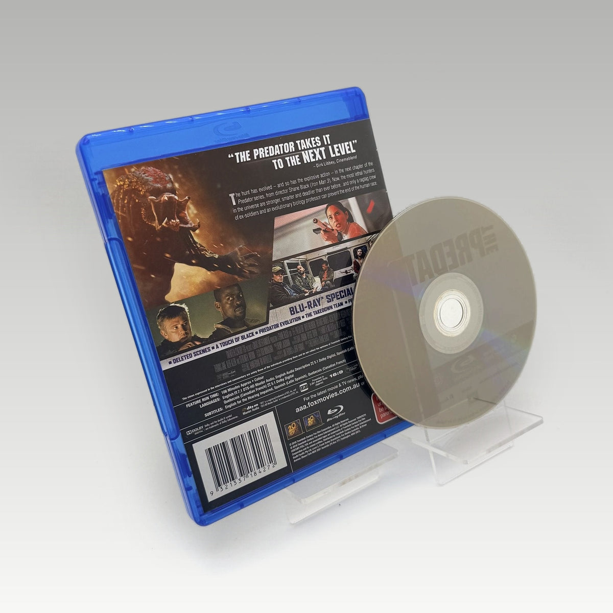 The Predator (2018) Bluray • CIB (Region B, Standard) - Image 2
