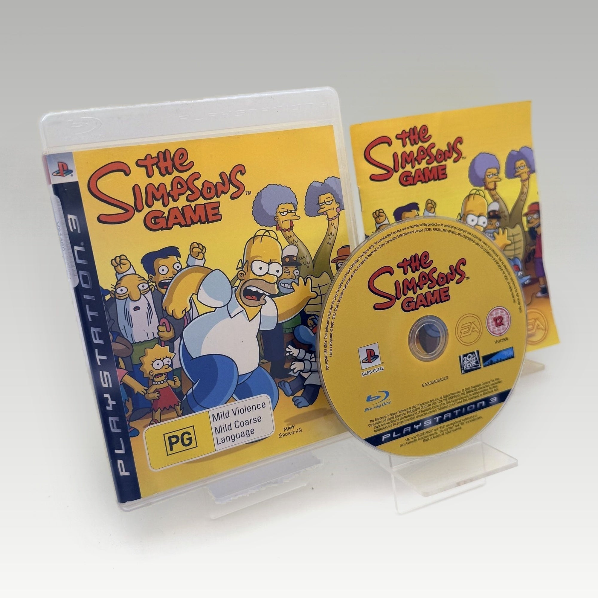 The Simpsons Game • CIB • Ex-Rental (Region 2) - Image 1