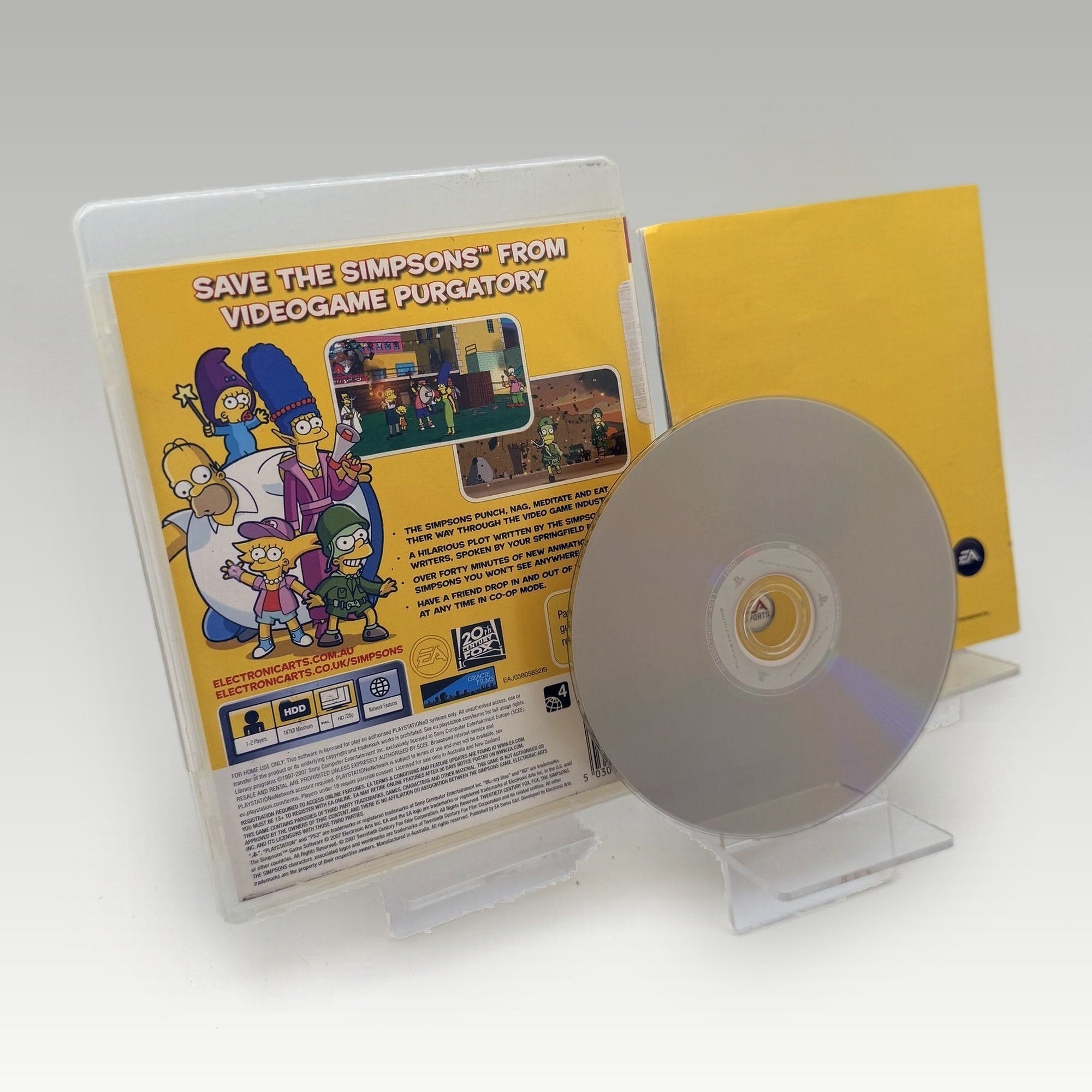 The Simpsons Game • CIB • Ex-Rental (Region 2) - Image 2