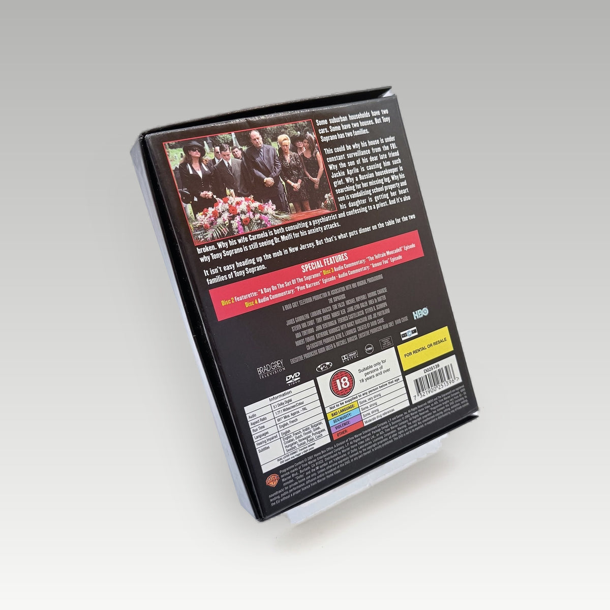 The Sopranos - Complete Series 3 • CIB (Region 2) - Back Cover | Yappa NZ