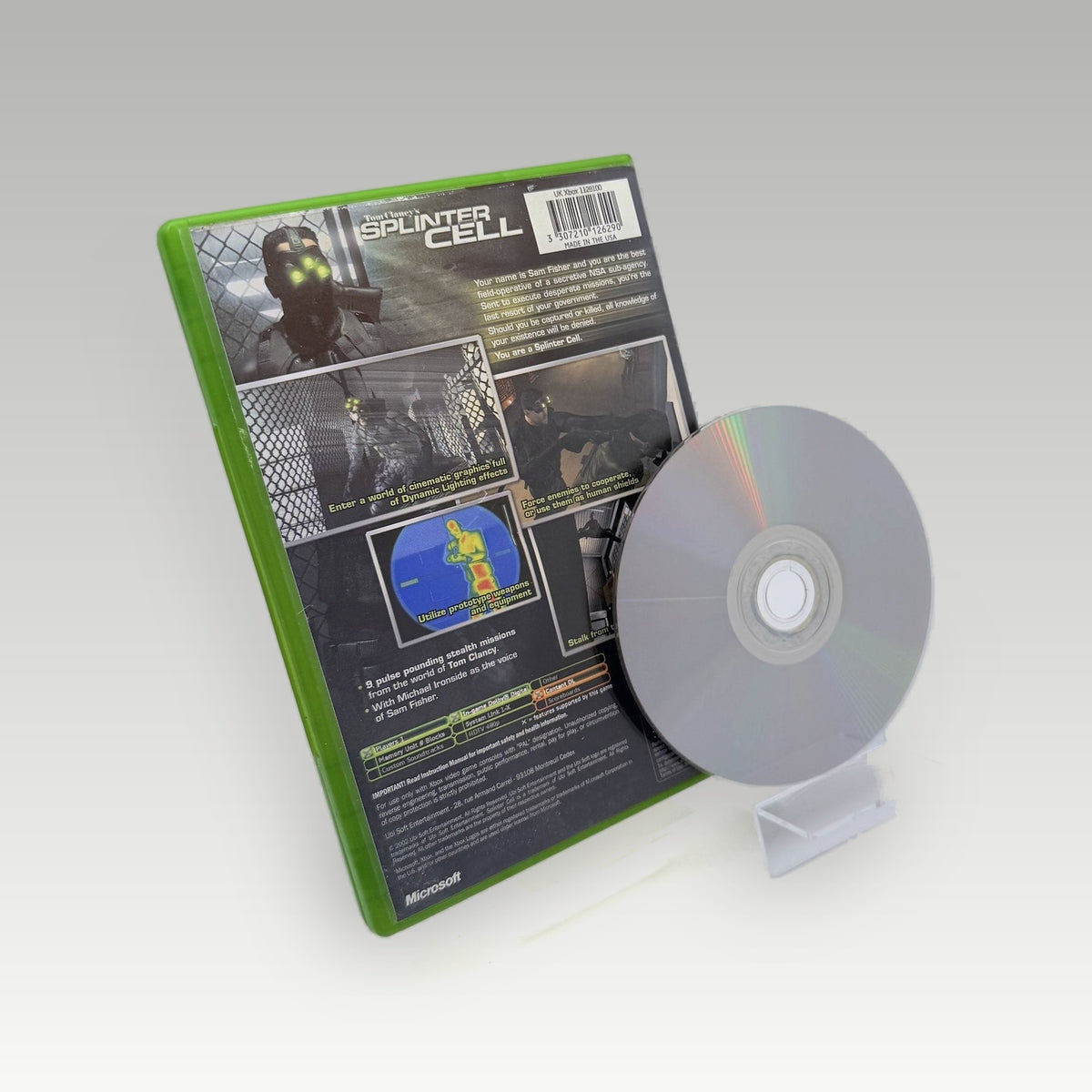 Tom Clancy's Splinter Cell • CIB (PAL) - Back Cover | Yappa NZ