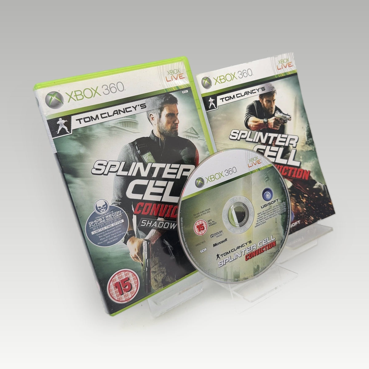Tom Clancy's Splinter Cell: Conviction Shadow Edition • CIB (PAL, Shadow Edition) - Front Cover | Yappa NZ