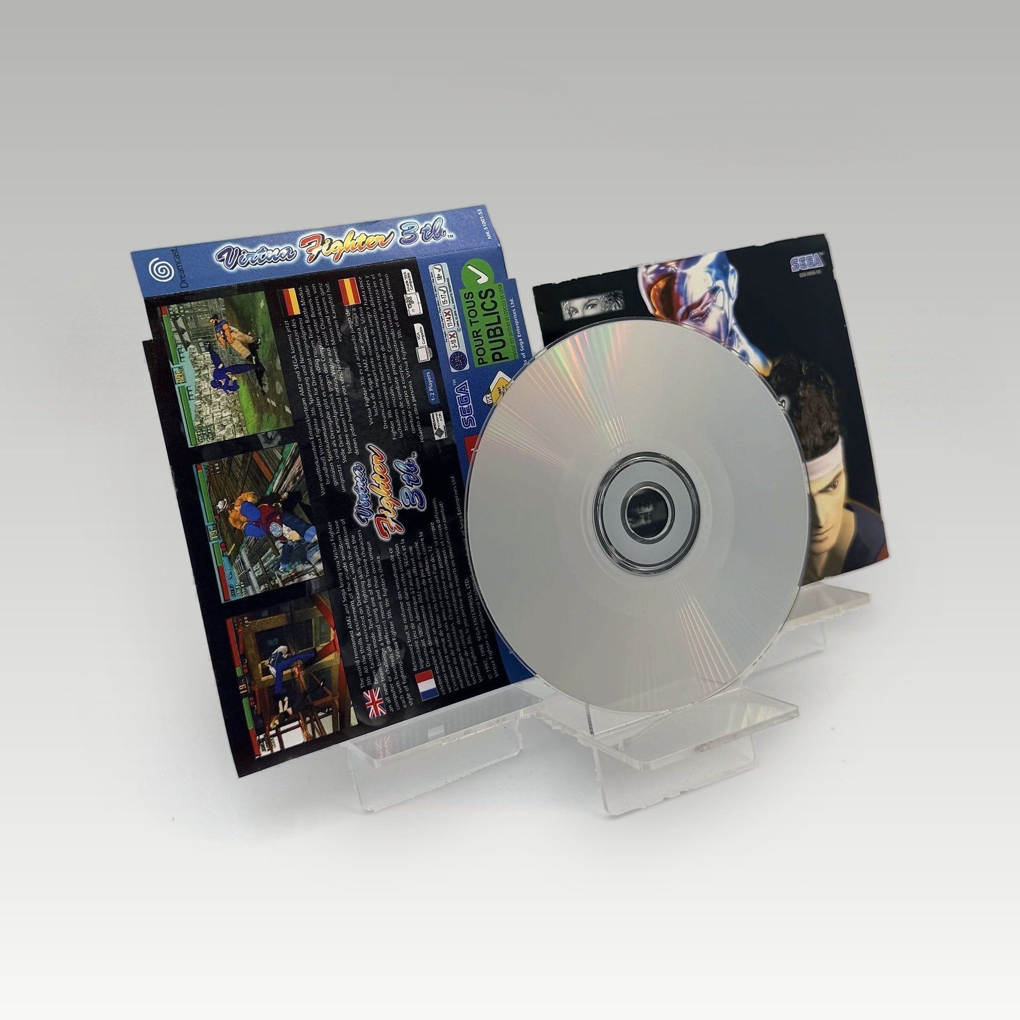 Virtua Fighter 3tb + Case Inserts + Case Inserts • Loose (PAL, + Case Inserts) - Image 2