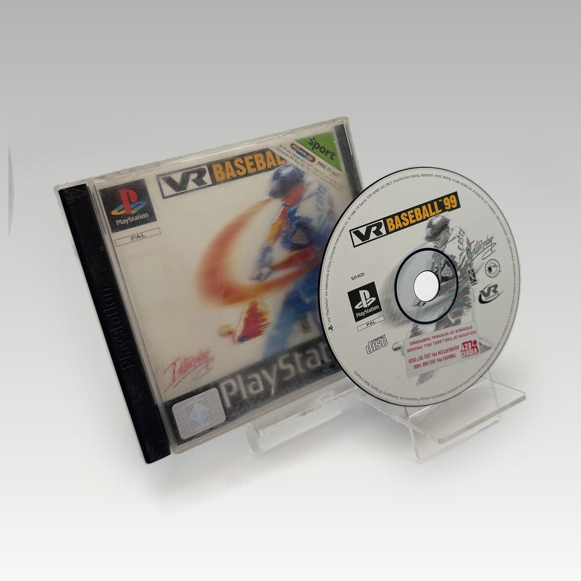 VR Baseball 99 • No Manual • Ex-Rental (PAL) - Image 2