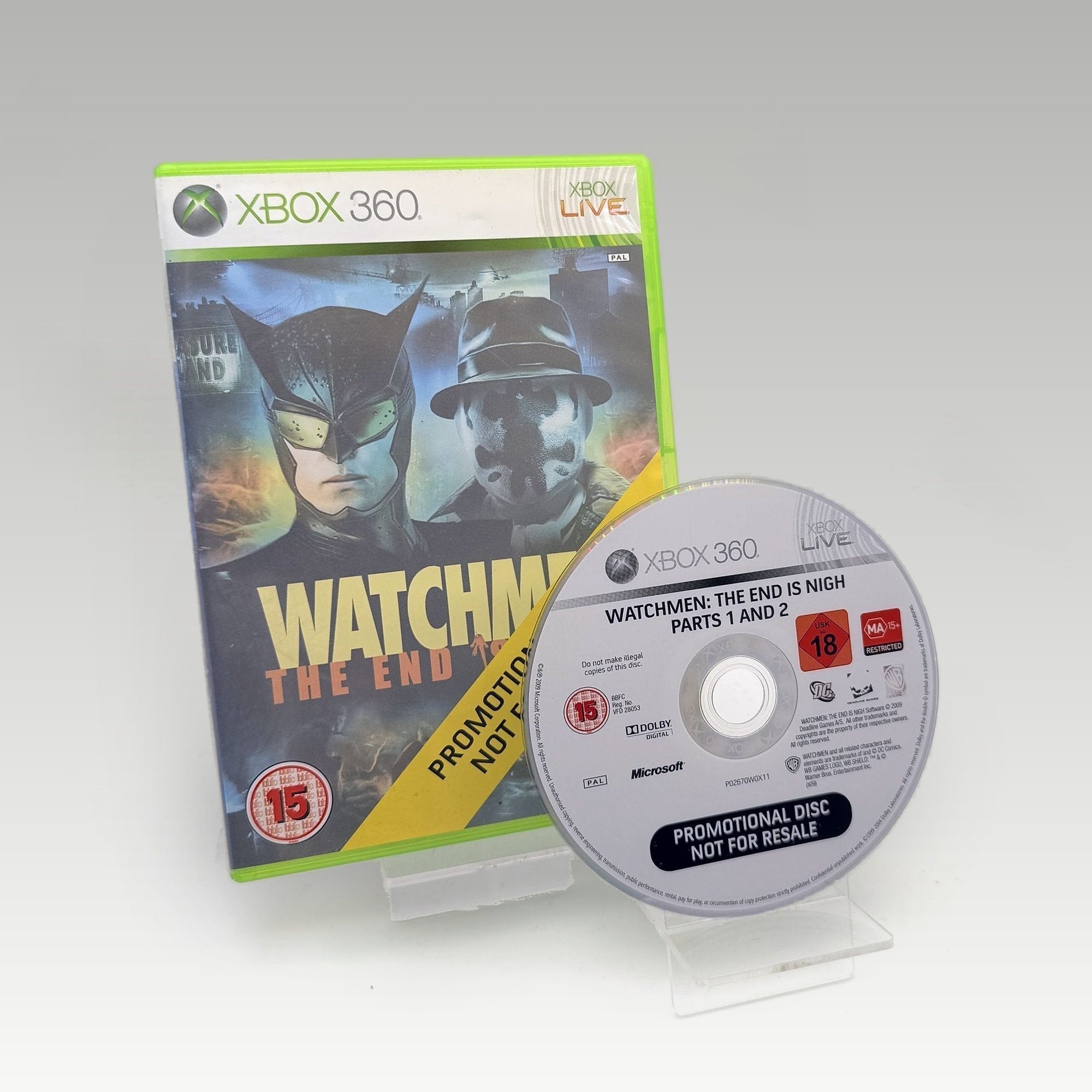 Watchmen: The End Is Nigh (Not For Resale) Promo • No Manual (PAL, Promo) - Image 1