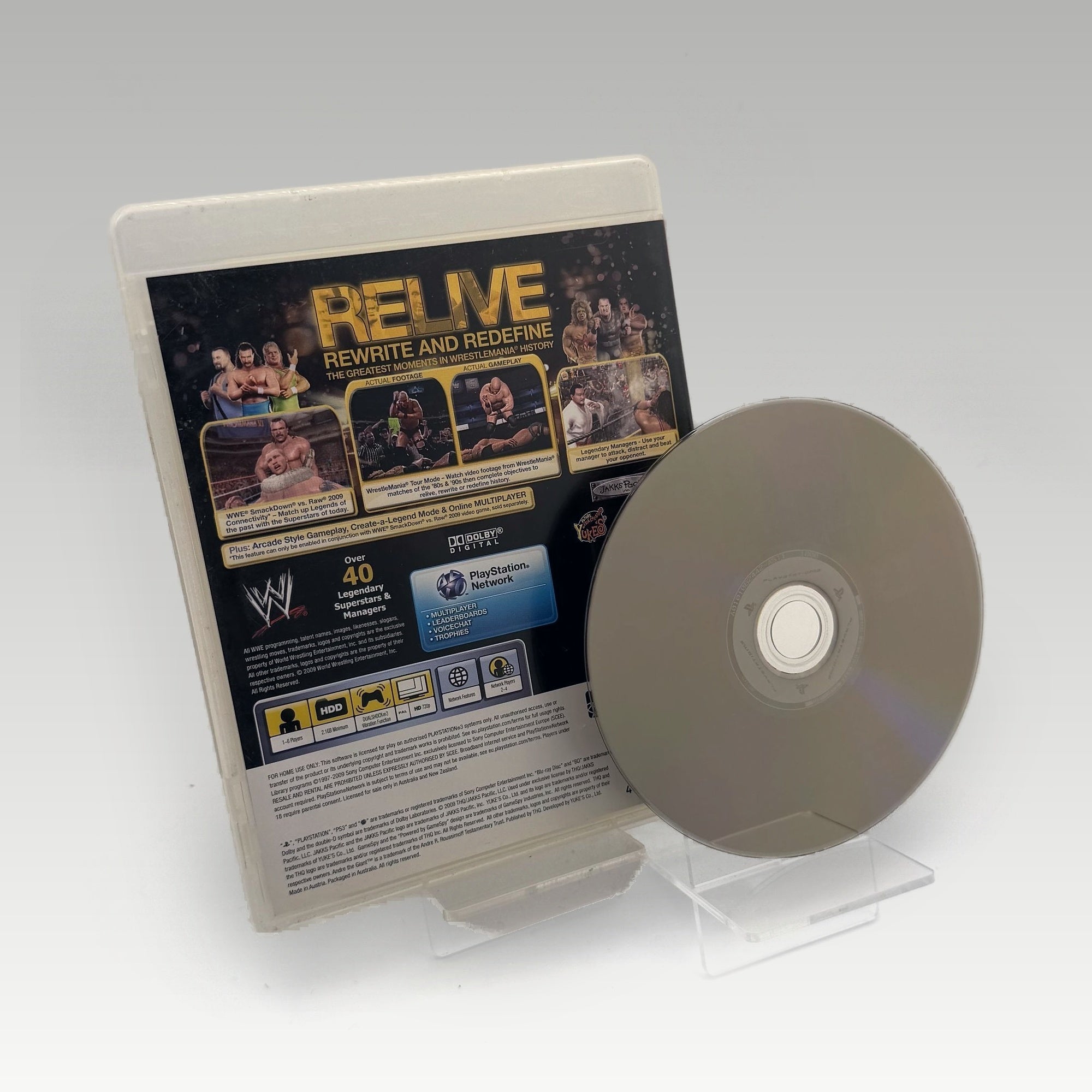 WWE Legends of WrestleMania • No Manual (Region 4) - Image 2