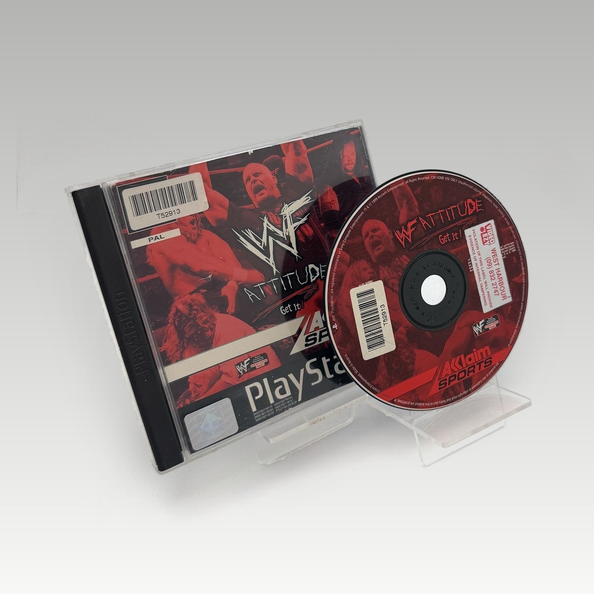 WWF Attitude • No Manual • Ex-Rental (PAL) - Image 2