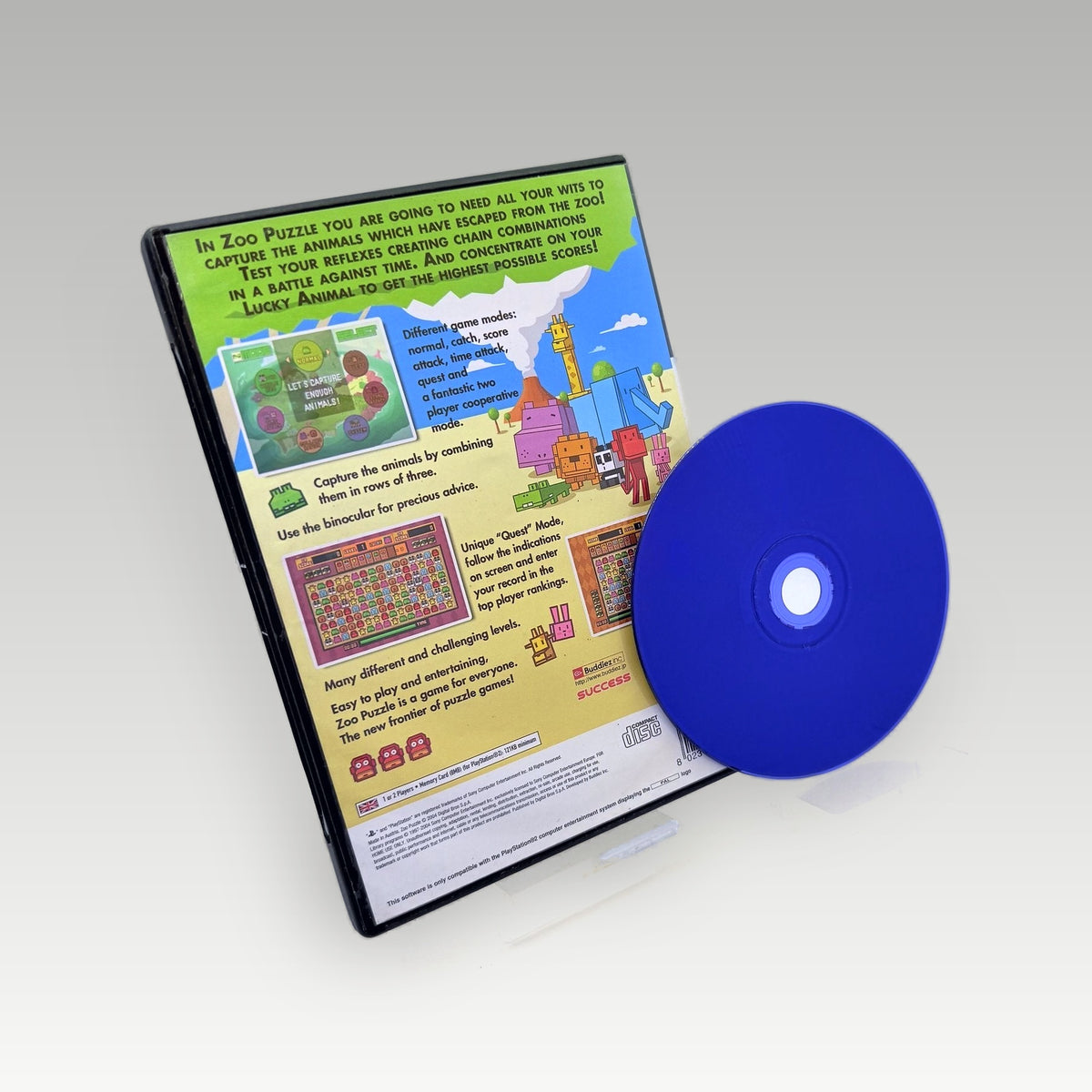 Zoo Puzzle Case Damage • No Manual (PAL, Case Damage) - Back Cover | Yappa NZ